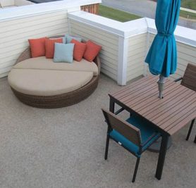 Duradek Heritage Sienna Vinyl Decking on Multi-residential Rooftop Deck